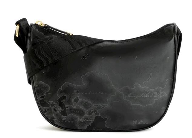 Alviero Martini 1A Classe Tracolla Mezzaluna Piccola Geo Soft C S006 6900 Col 0001 Nero
